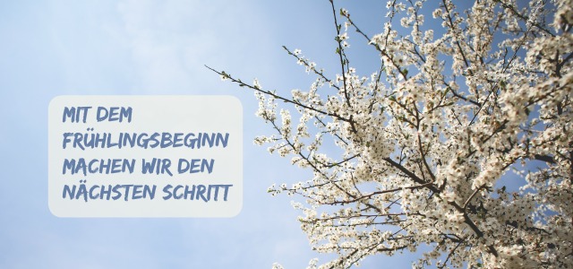 frühlingsbeginn nächster schritt