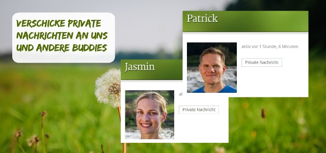 private Nachrichten an uns