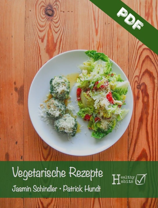 Vegetarische-Rezepte-Screenshot mit PDF